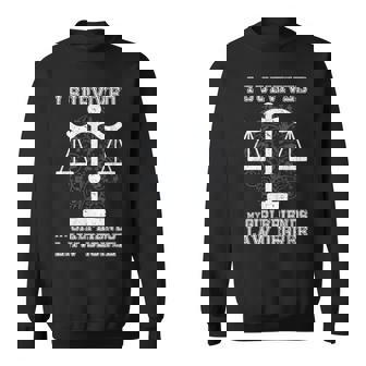 I Survived My Girlfriends Law Degree | Law Student Sweatshirt | Mazezy