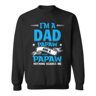 Im A Dad Papaw And Great Papaw Nothing Scares Me Sweatshirt - Thegiftio UK