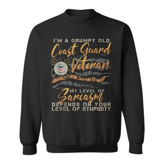 Im A Grumpy Old Coast Guard Veteran Veteran Sweatshirt - Seseable