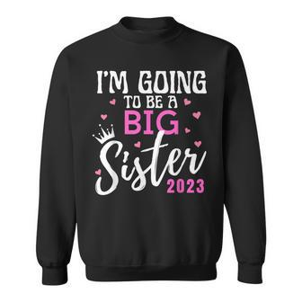 Im Going To Be A Big Sister Pregnancy Announcement Promoted Men Women Sweatshirt Graphic Print Unisex - Thegiftio UK