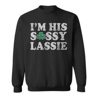 Im His Sassy Lassie Couples St Patricks Day Matching Sweatshirt - Seseable