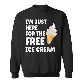 Im Just Here For The Free Ice Cream Funny Cruise 2023 Sweatshirt | Mazezy