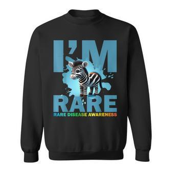 Im Rare Cute Zebra For Rare Disease Awareness Sweatshirt | Mazezy