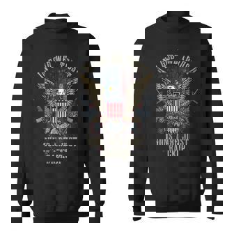 In God We Trust Guns Are Just Backup American Flag On Back Men Women Sweatshirt Graphic Print Unisex - Thegiftio UK