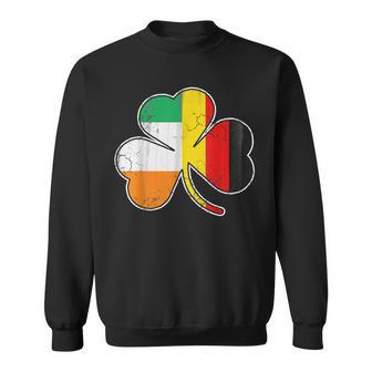 Irish German Flag Shamrock T St Patricks Day Sweatshirt - Thegiftio UK