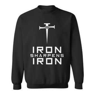 Iron Sharpens Iron Christian Faith Sweatshirt - Thegiftio UK
