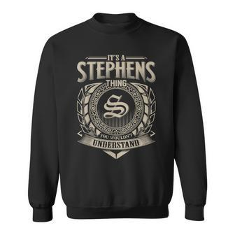 Its A Stephens Thing You Wouldnt Understand Name Vintage Sweatshirt - Seseable