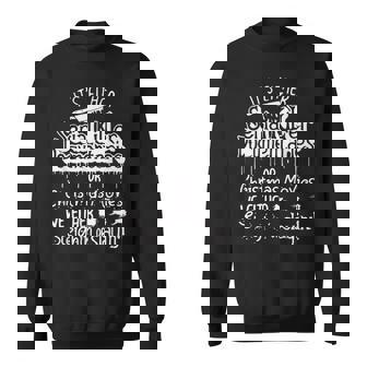 Its Either Serial Killer Documentaries Or Christmas Movie Men Women Sweatshirt Graphic Print Unisex - Thegiftio