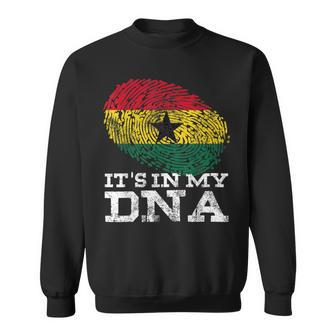 Its In My Dna Ghanaian Gifts African Roots Proud Ghana Flag Sweatshirt | Mazezy