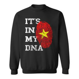 Its In My Dna Vietnam Veteran Genetic Vietnamese Roots Men Women Sweatshirt Graphic Print Unisex - Seseable