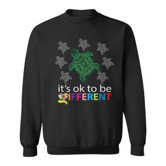 Its Ok To Be Different Turtle Autism Awareness Sweatshirt | Mazezy