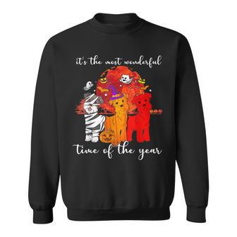 Its The Most Wonderful Time Of The Year Funny Dog Halloween Men Women Sweatshirt Graphic Print Unisex - Thegiftio UK