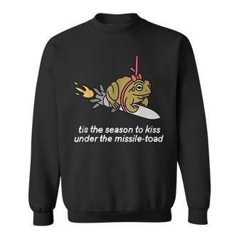 It’S The Season To Kiss Under The Missile Toad Men Women Sweatshirt Graphic Print Unisex - Seseable