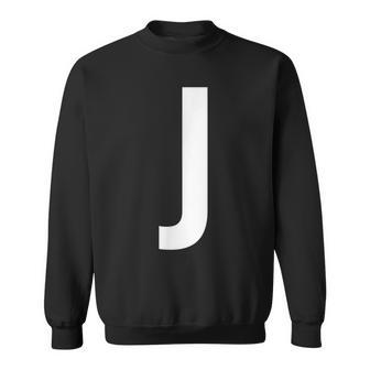 J Buchstabe Zahl Symbol Alphabet Initiale Sweatshirt - Seseable