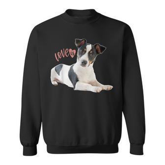 Jack Russell Terrier Mama Papa Damen Herren Kinder Love Dog Sweatshirt - Seseable