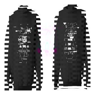 Japanese Anime Cat Girl Notice Me Senpai Vaporware Men Women Sweatshirt Graphic Print Unisex - Thegiftio
