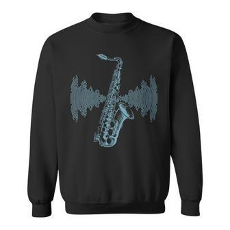 Jazz Music Saxophone Player Fun Saxophone Musical Instrument Sweatshirt - Seseable