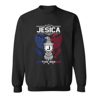 Jesica Name - Jesica Eagle Lifetime Member Sweatshirt - Seseable