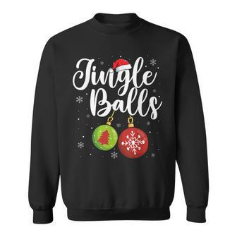 Jingle Balls Christmas Funny Matching Couple Chestnuts V2 Men Women Sweatshirt Graphic Print Unisex - Seseable