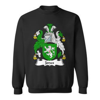 Jones Coat Of Arms - Family Crest Men Women Sweatshirt Graphic Print Unisex - Thegiftio UK