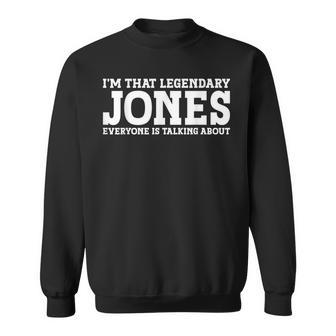 Jones Surname Funny Team Family Last Name Jones Sweatshirt | Mazezy