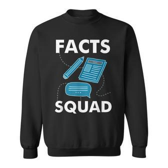 Journalist Facts Squad Journalism Gift Sweatshirt | Mazezy