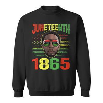 Junenth Is My Independence Day Black King Fathers Day Men Sweatshirt | Mazezy