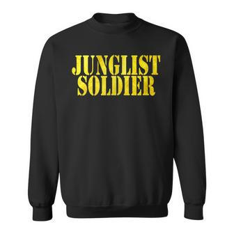 Junglist Soldier Drum & Bass Jungle Sweatshirt - Seseable