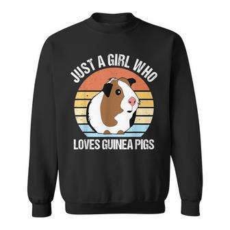 Just A Girl Who Loves Guinea Pigs Vintage Guinea Pig Sweatshirt - Seseable