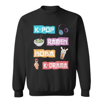 K-Pop Ramen Boba K-Drama - Cute Anime Ramen Sweatshirt | Mazezy