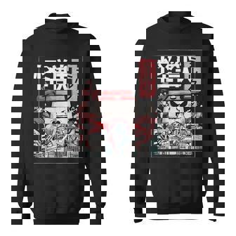 Kaiju Strawberry Milk Carton Japanese Monster Men Women Sweatshirt Graphic Print Unisex - Thegiftio
