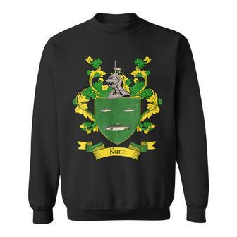 Kane Coat Of Arms | Kane Surname Family Crest Men Women Sweatshirt Graphic Print Unisex - Thegiftio UK