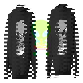 Kawaii Ramen Alien Japanese Ramen Noodles Anime Men Women Sweatshirt Graphic Print Unisex - Thegiftio