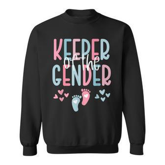 Keeper Of The Gender Reveal Announcement Baby Shower Party Sweatshirt | Mazezy