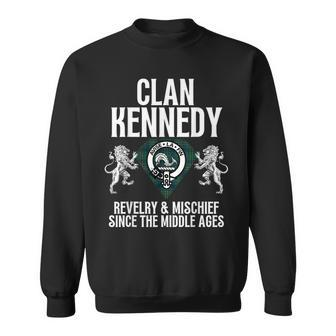 Kennedy Clan Scottish Name Coat Of Arms Tartan Family Party Men Women Sweatshirt Graphic Print Unisex - Seseable