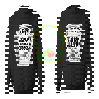 Ketchup Halloween 2021 Costume Matching Couple Mustard Mayo Men Women Sweatshirt Graphic Print Unisex - Thegiftio