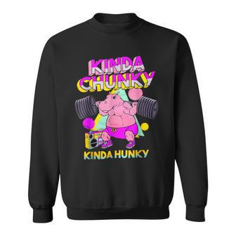 Kinda Chunky Kinda Hunky And Body Building Gym Sweatshirt | Mazezy DE