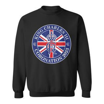 King Charles Iii Cr Iii Coronation May 2023 British Flag Sweatshirt | Mazezy