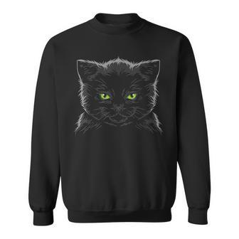 Kitten With Goggles- Cute Cat Kitten Men Women Sweatshirt Graphic Print Unisex - Seseable