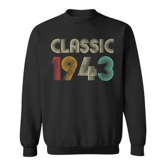 Klassisch 1943 Vintage 80 Geburtstag Geschenk Classic Sweatshirt - Seseable