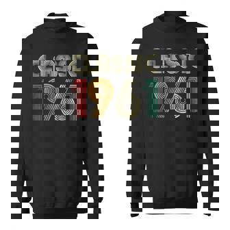 Klassisch 1961 Vintage 62 Geburtstag Geschenk Classic Sweatshirt - Seseable