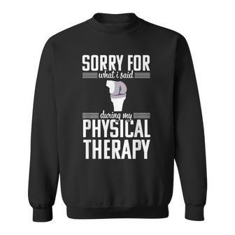 Knee Replacement Funny Therapy Surgery Recovery Arthroplasty Sweatshirt - Seseable
