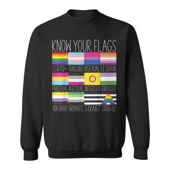 Know Your Flags - Lgbtq Gay Pride Flag Transgender Sweatshirt | Mazezy UK
