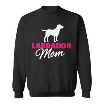 Labrador Mom Sweatshirt mit Hunde-Silhouette, Ideal für Hundefreundinnen - Seseable