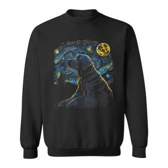Labrador Retriever Starry Night Dogs Lover Gifts Graphic Sweatshirt | Mazezy
