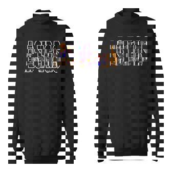 Las Vegas Nevada Urban Skyline Photography Font Men Women Sweatshirt Graphic Print Unisex - Thegiftio