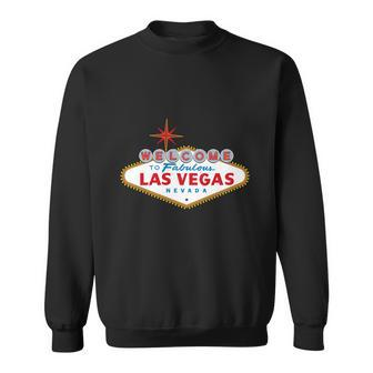 Las Vegas Sign V2 Men Women Sweatshirt Graphic Print Unisex - Thegiftio UK
