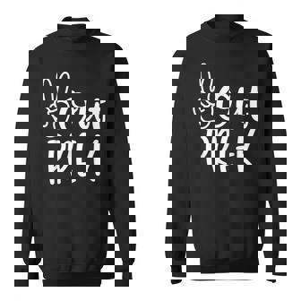 Last Day Of School Peace Out Preschool Pre-K Teacher Kids Sweatshirt | Mazezy