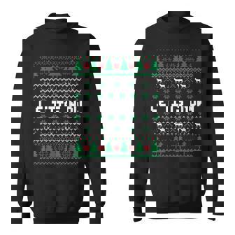 Le Tits Now Ugly Christmas Sweater Let It Snow Men Women Sweatshirt Graphic Print Unisex - Thegiftio