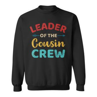 Leader Of The Cousin Crew Vintage Retro Sweatshirt | Mazezy